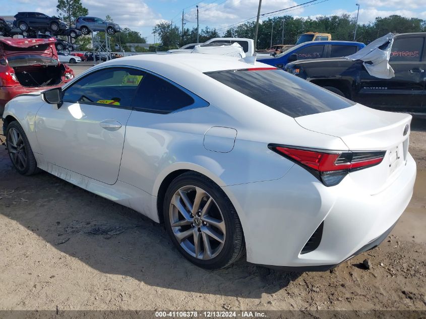 VIN JTHHA5BC1K5009685 2019 Lexus RC, RC 300 no.3