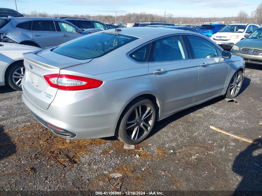 VIN 3FA6P0K93DR387186 2013 Ford Fusion, Titanium no.4