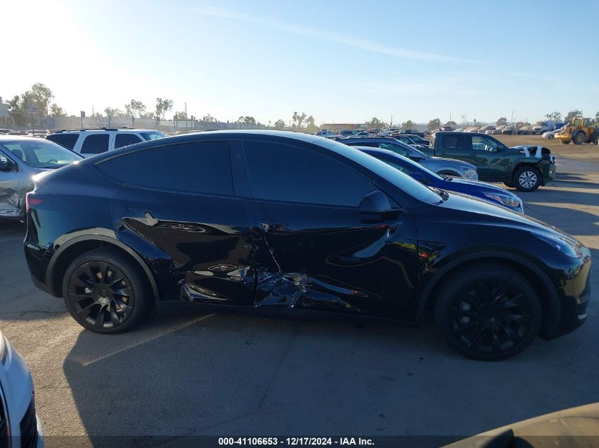 2024 Tesla Model Y Long Range Dual Motor All-Wheel Drive VIN: 7SAYGDEEXRA216186 Lot: 41106653