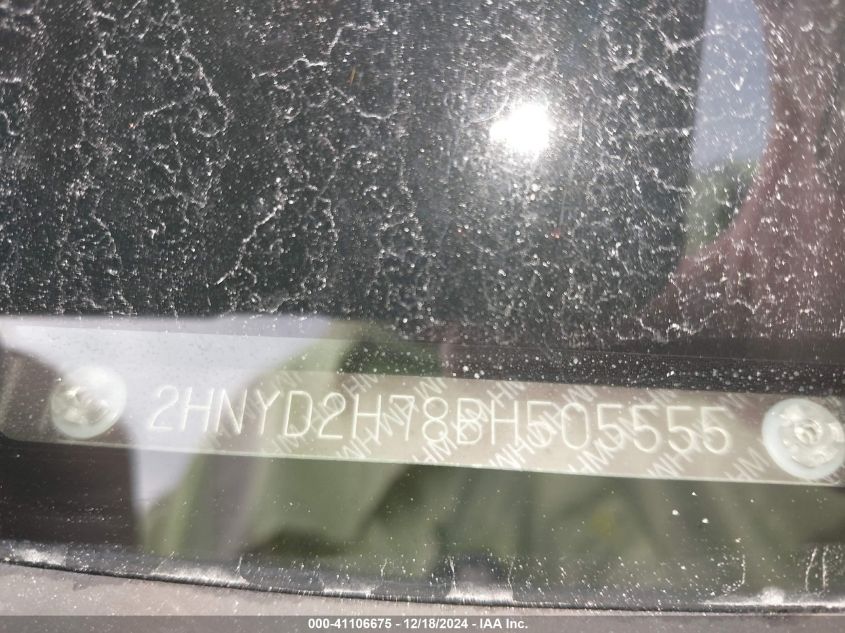 2011 Acura Mdx Advance Package VIN: 2HNYD2H78BH505555 Lot: 41106675