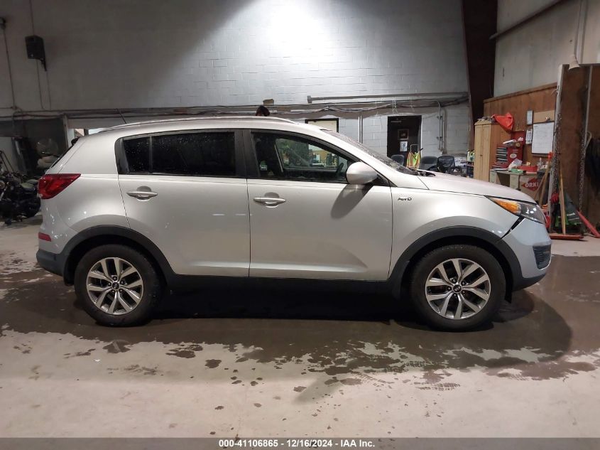 2016 Kia Sportage Lx VIN: KNDPBCAC9G7833378 Lot: 41106865