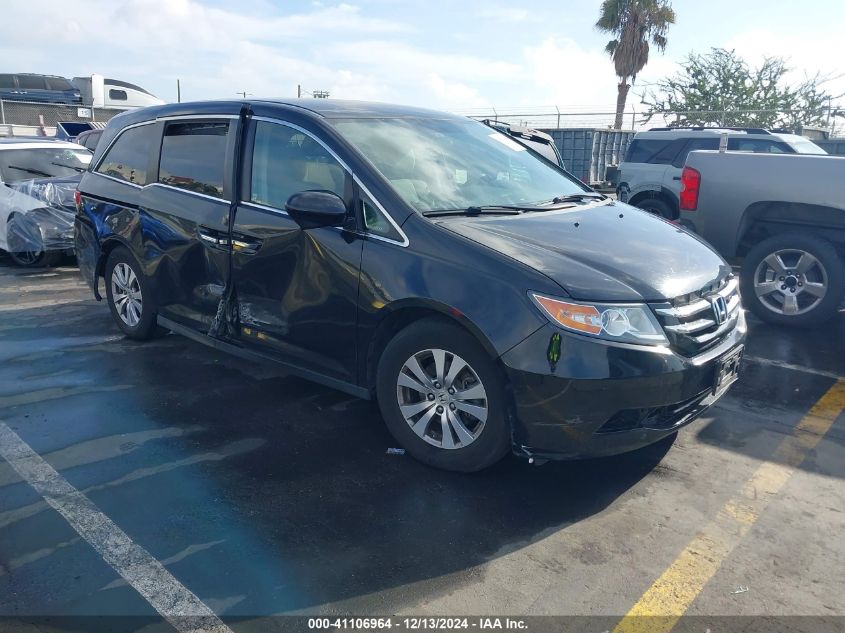 VIN 5FNRL5H39GB129425 2016 Honda Odyssey, SE no.1