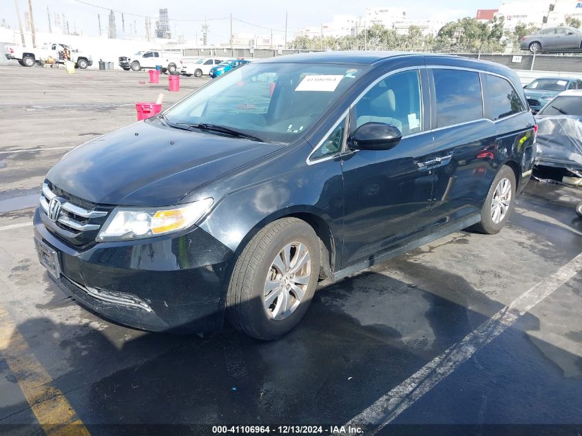 VIN 5FNRL5H39GB129425 2016 Honda Odyssey, SE no.2