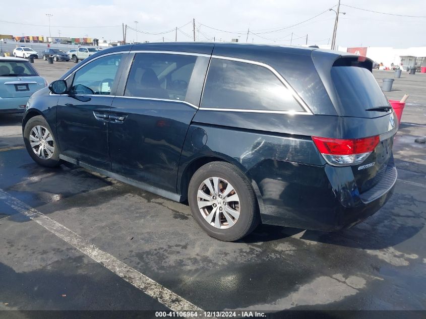 VIN 5FNRL5H39GB129425 2016 Honda Odyssey, SE no.3