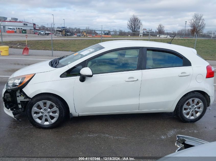 2013 Kia Rio Lx VIN: KNADM5A36D6160931 Lot: 41107046