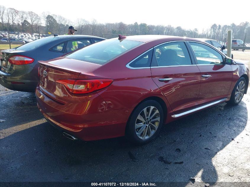 VIN 5NPE34AF4GH377869 2016 Hyundai Sonata, Sport no.4