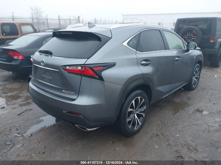 VIN JTJBARBZ8F2028175 2015 Lexus NX, 200T F Sport no.4