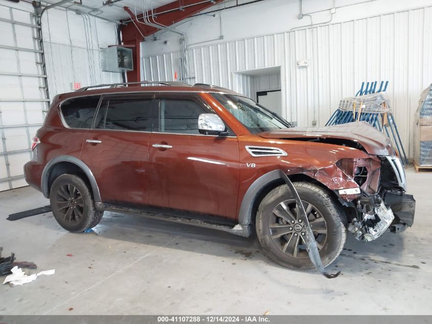 2018 Nissan Armada Platinum VIN: JN8AY2NF5J9331213 Lot: 41107288