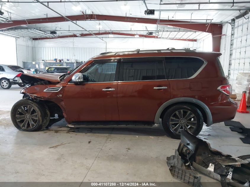 2018 Nissan Armada Platinum VIN: JN8AY2NF5J9331213 Lot: 41107288