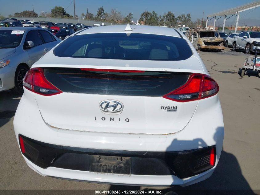 2017 Hyundai Ioniq Hybrid Blue VIN: KMHC65LC2HU031698 Lot: 41108243