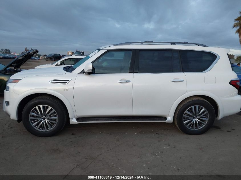 2021 Nissan Armada Sl 2Wd VIN: JN8AY2BA9M9374109 Lot: 41108319