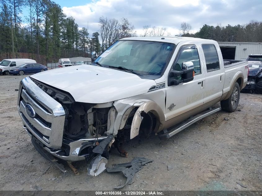 2013 Ford F-250 Lariat VIN: 1FT7W2BT0DEB49274 Lot: 41108355