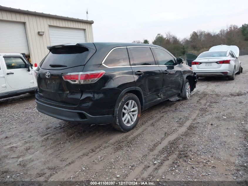 VIN 5TDZARFH1GS020531 2016 Toyota Highlander, LE no.4