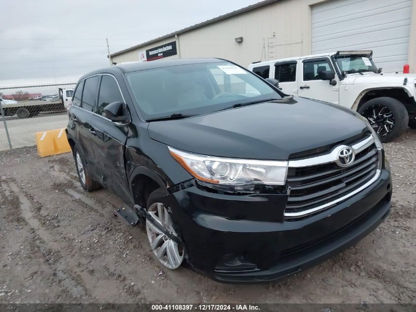 VIN 5TDZARFH1GS020531 2016 Toyota Highlander, LE no.6