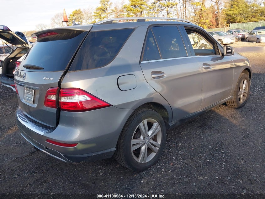Vin: 4jgda5hb4ca022773, lot: 41598709, mercedes-benz ml 350 4matic 20124