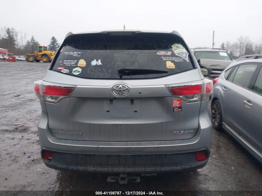 2016 TOYOTA HIGHLANDER XLE - 5TDJKRFH5GS356421
