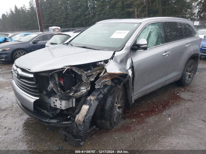 2016 TOYOTA HIGHLANDER XLE - 5TDJKRFH5GS356421