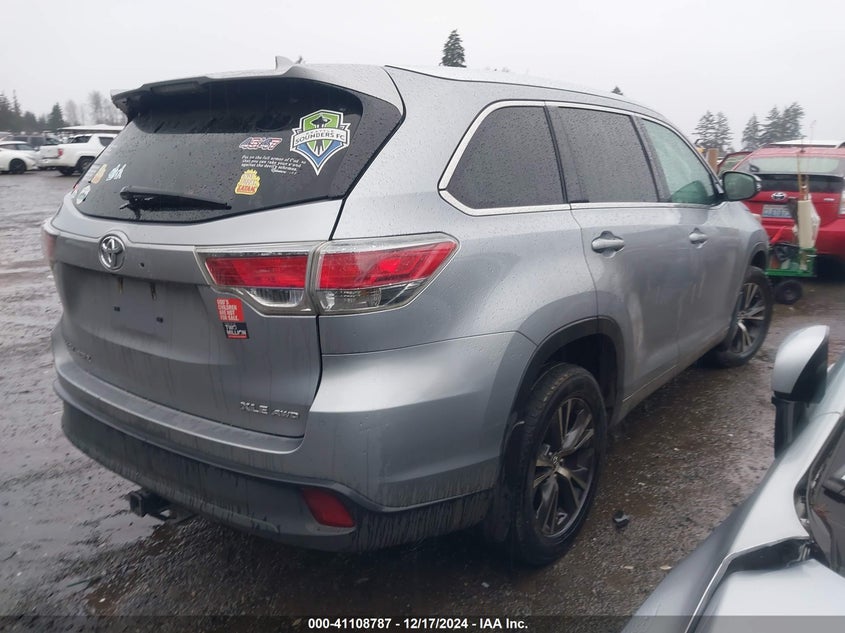2016 TOYOTA HIGHLANDER XLE - 5TDJKRFH5GS356421