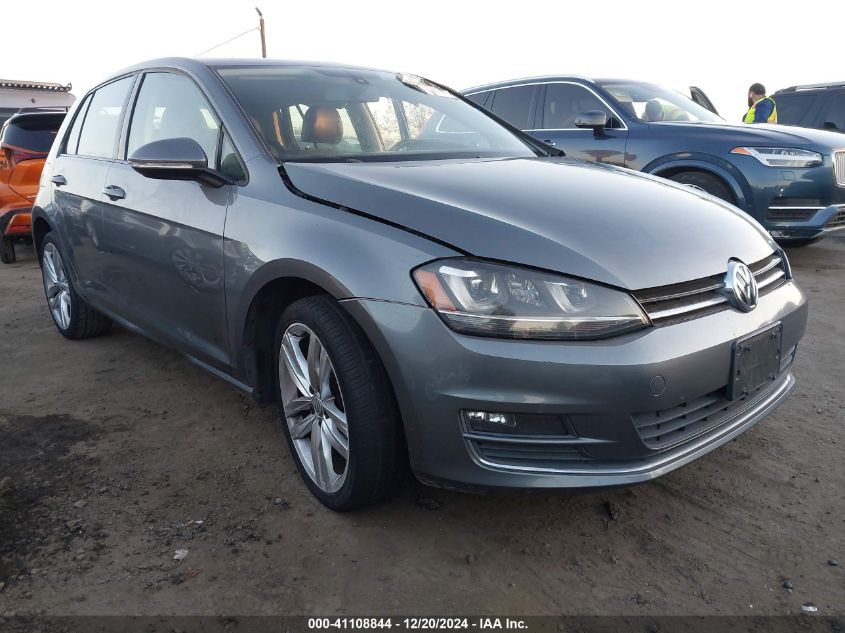 VIN 3VW217AU0FM005038 2015 Volkswagen Golf, Tsi Sel... no.1