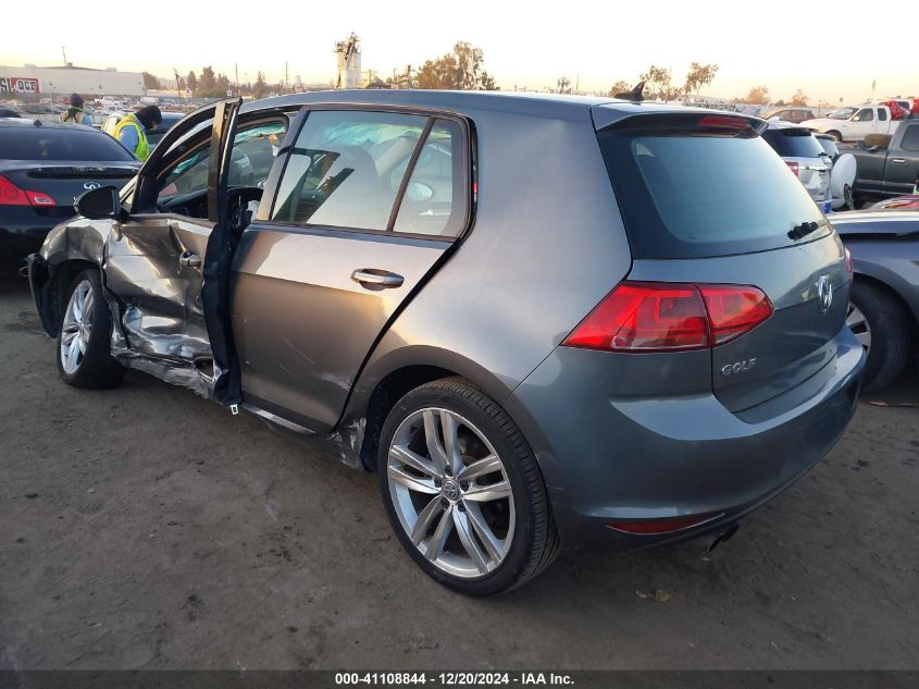 VIN 3VW217AU0FM005038 2015 Volkswagen Golf, Tsi Sel... no.3