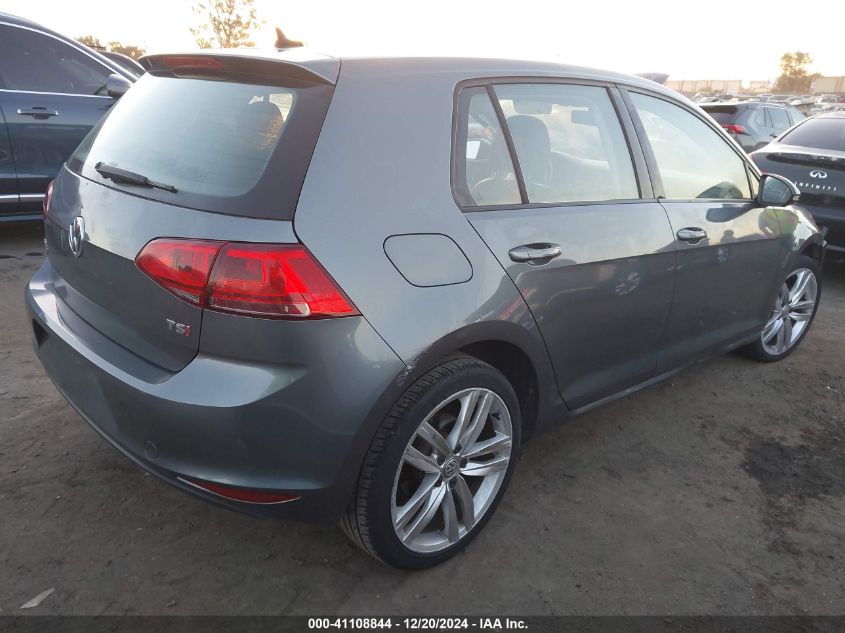 VIN 3VW217AU0FM005038 2015 Volkswagen Golf, Tsi Sel... no.4