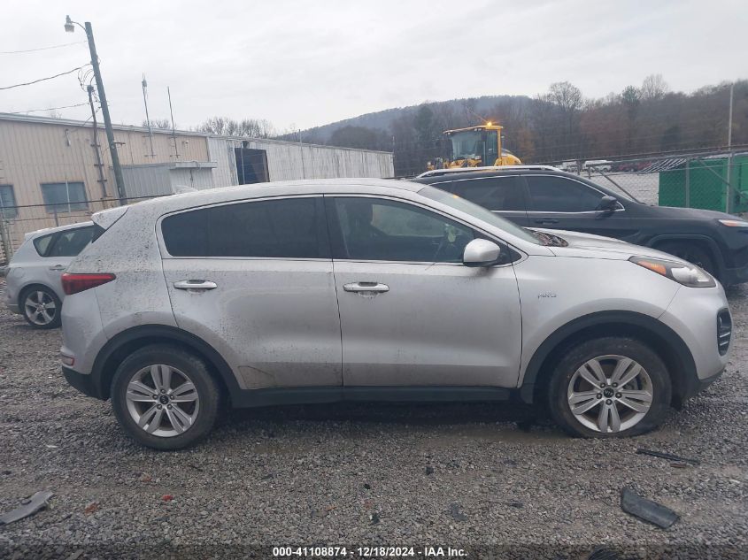 2017 Kia Sportage Lx VIN: KNDPMCAC2H7275773 Lot: 41108874