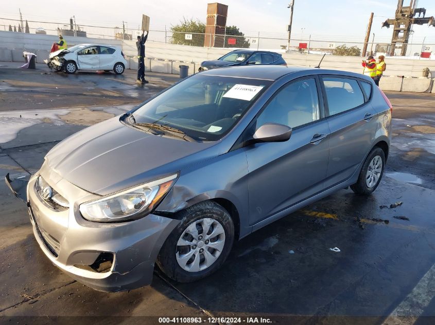 VIN KMHCT5AE8FU201038 2015 Hyundai Accent, GS no.2