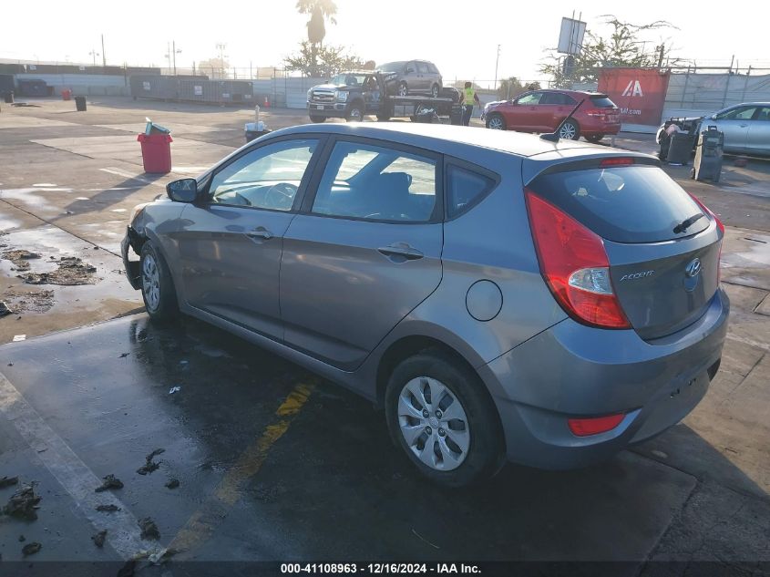 VIN KMHCT5AE8FU201038 2015 Hyundai Accent, GS no.3