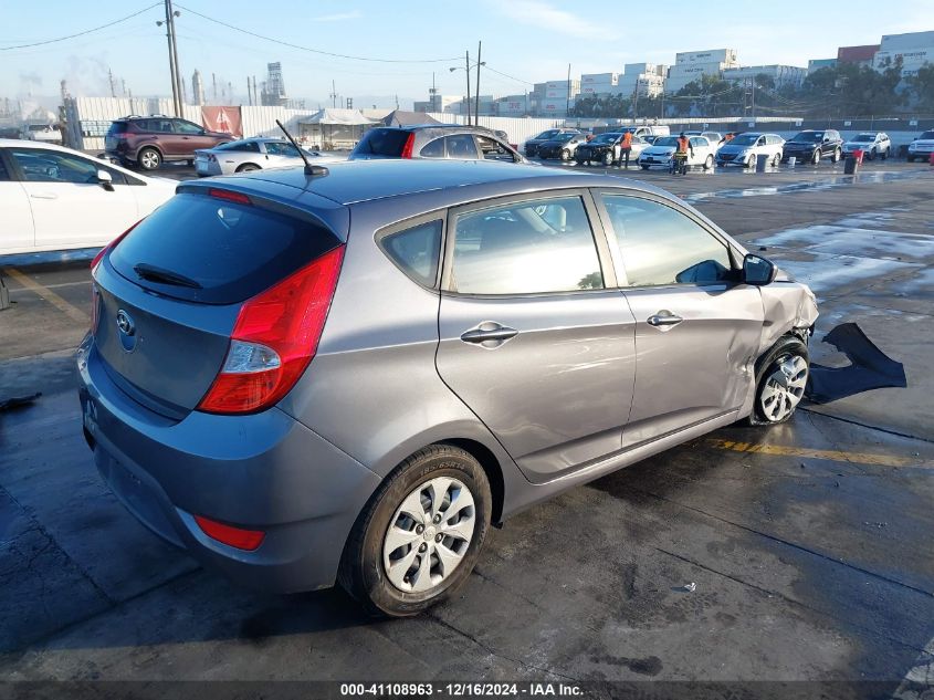 VIN KMHCT5AE8FU201038 2015 Hyundai Accent, GS no.4