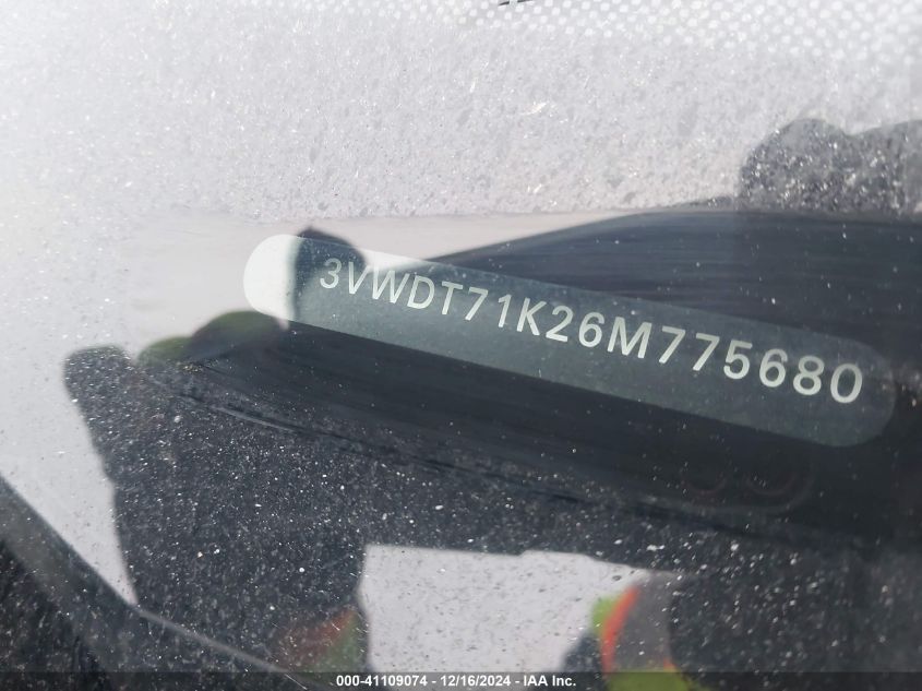 2006 Volkswagen Jetta VIN: 3VWDP71K26M775680 Lot: 41109074
