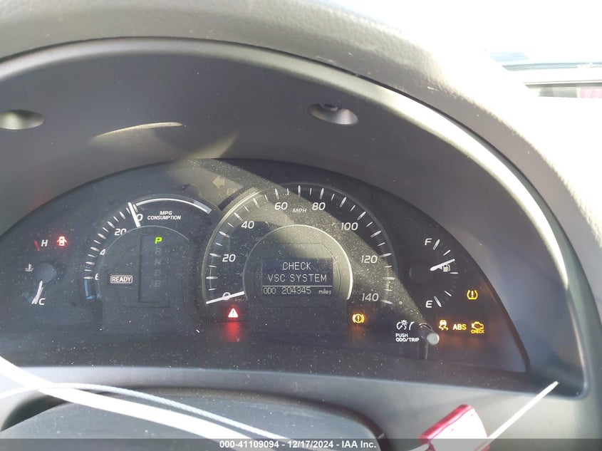 2009 TOYOTA CAMRY HYBRID VIN: 4T1BB46K89U106829