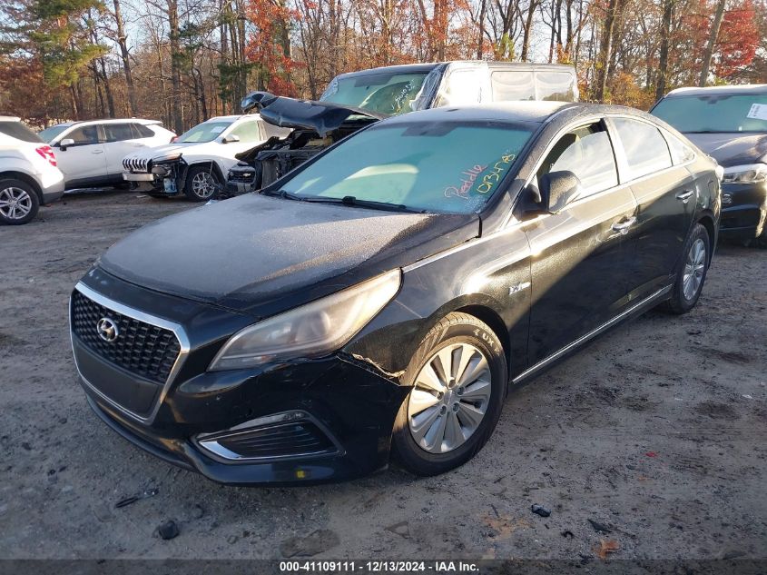 VIN KMHE24L11GA013478 2016 Hyundai Sonata, Hybrid SE no.2