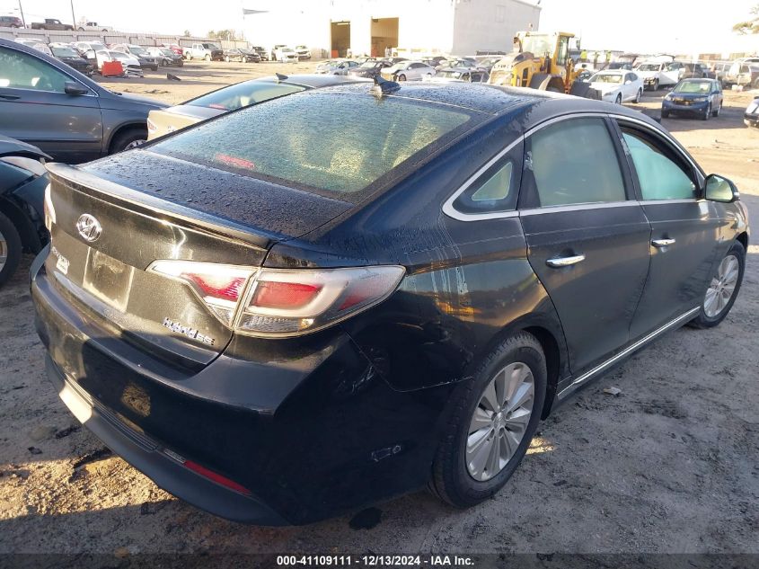 VIN KMHE24L11GA013478 2016 Hyundai Sonata, Hybrid SE no.4