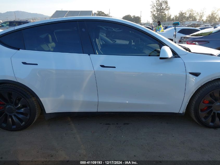 2023 Tesla Model Y Performance Dual Motor All-Wheel Drive VIN: 7SAYGDEF1PF838488 Lot: 41109193