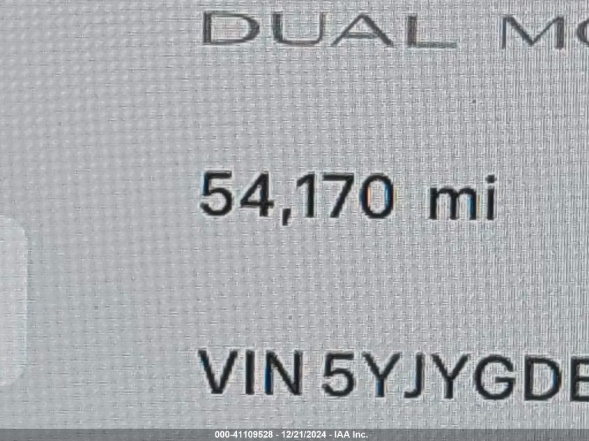 2021 TESLA MODEL Y LONG RANGE DUAL MOTOR ALL-WHEEL DRIVE - 5YJYGDEE4MF259589