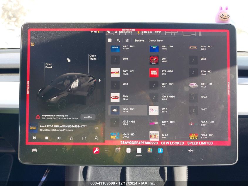 2023 TESLA MODEL Y - 7SAYGDEF4PF880220