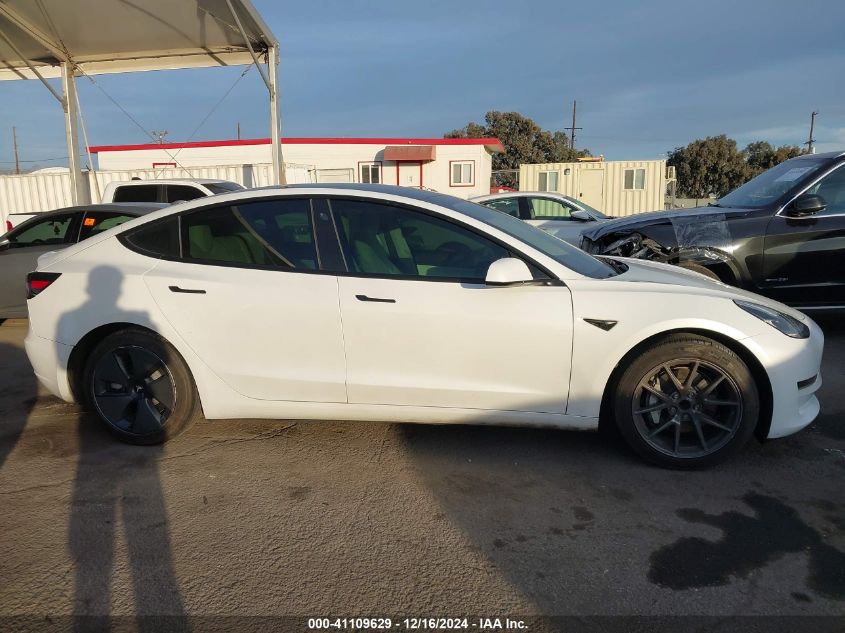 2021 Tesla Model 3 Standard Range Plus Rear-Wheel Drive VIN: 5YJ3E1EA5MF858898 Lot: 41109629