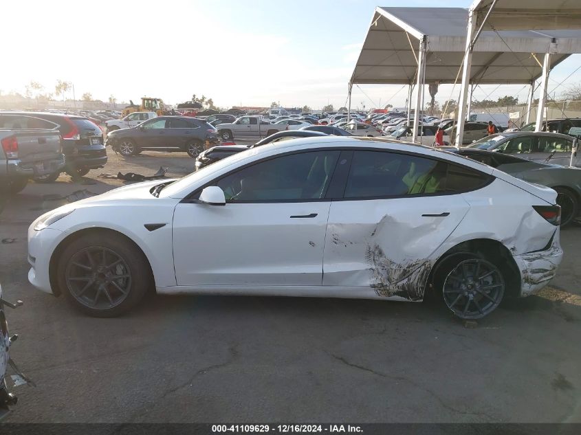 2021 Tesla Model 3 Standard Range Plus Rear-Wheel Drive VIN: 5YJ3E1EA5MF858898 Lot: 41109629