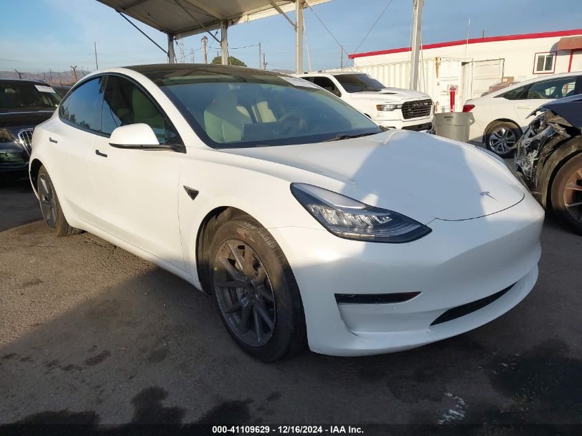 2021 Tesla Model 3 Standard Range Plus Rear-Wheel Drive VIN: 5YJ3E1EA5MF858898 Lot: 41109629