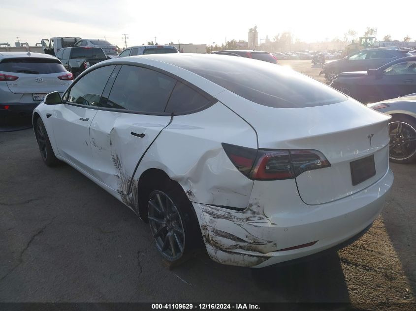 2021 Tesla Model 3 Standard Range Plus Rear-Wheel Drive VIN: 5YJ3E1EA5MF858898 Lot: 41109629