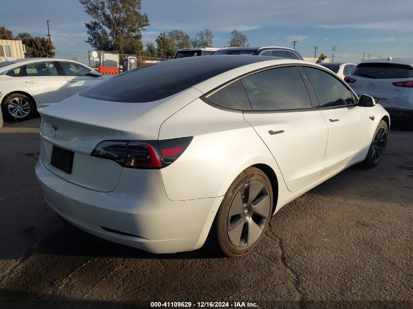 2021 Tesla Model 3 Standard Range Plus Rear-Wheel Drive VIN: 5YJ3E1EA5MF858898 Lot: 41109629