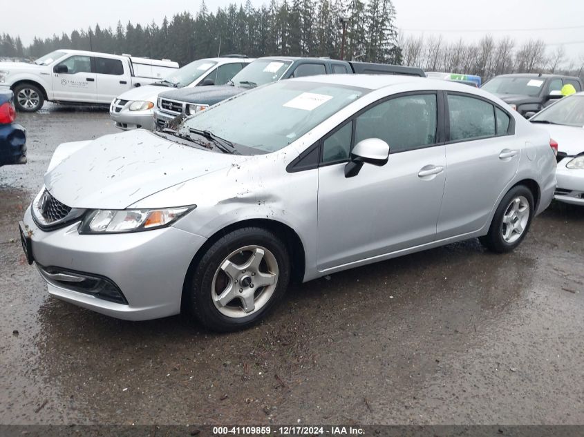 VIN 2HGFB2F54DH584926 2013 HONDA CIVIC no.2