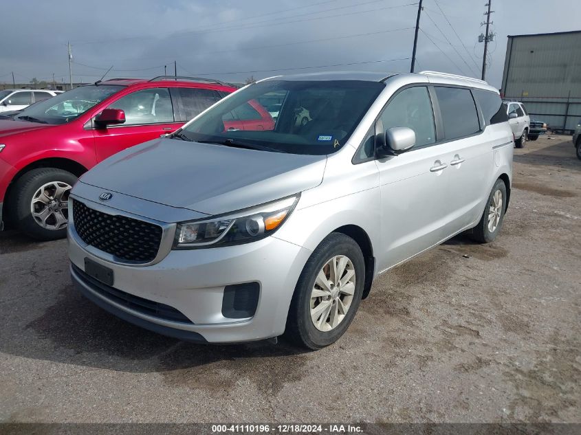 VIN KNDMB5C16G6134189 2016 KIA Sedona, LX no.2