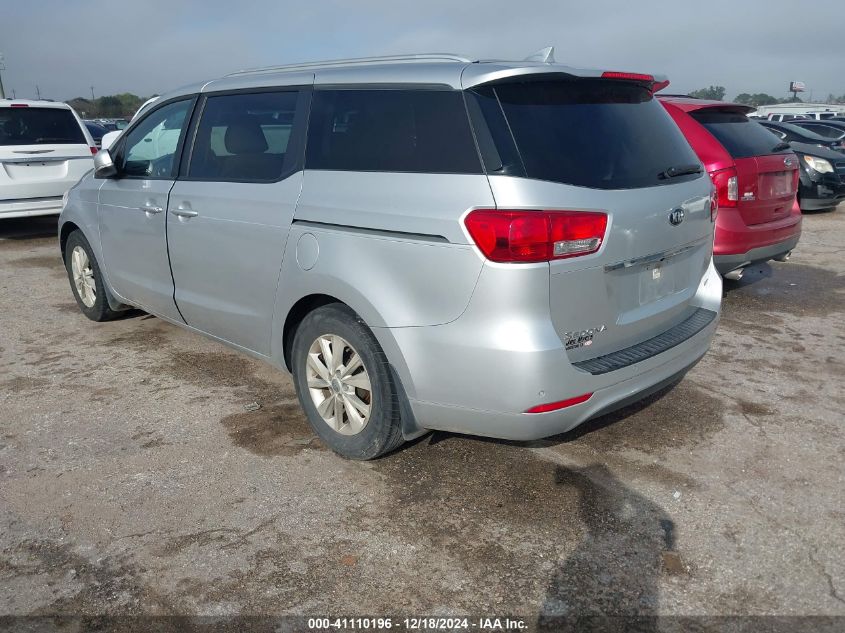 VIN KNDMB5C16G6134189 2016 KIA Sedona, LX no.3