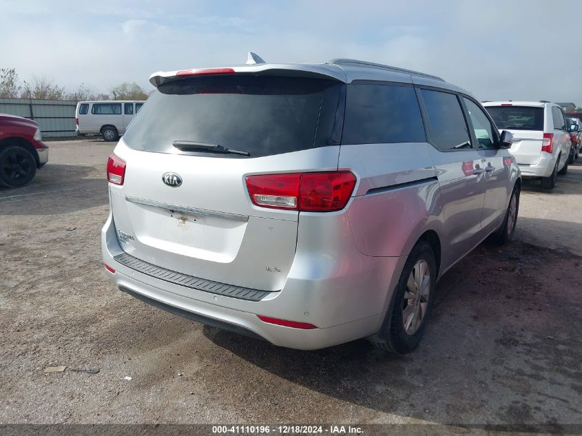 VIN KNDMB5C16G6134189 2016 KIA Sedona, LX no.4