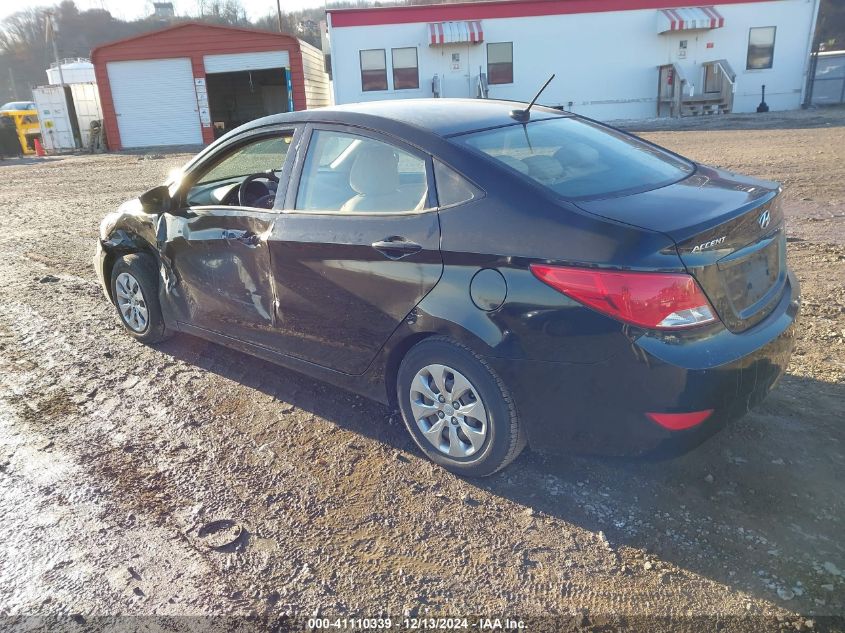 VIN KMHCT4AE9HU390621 2017 Hyundai Accent, SE no.3