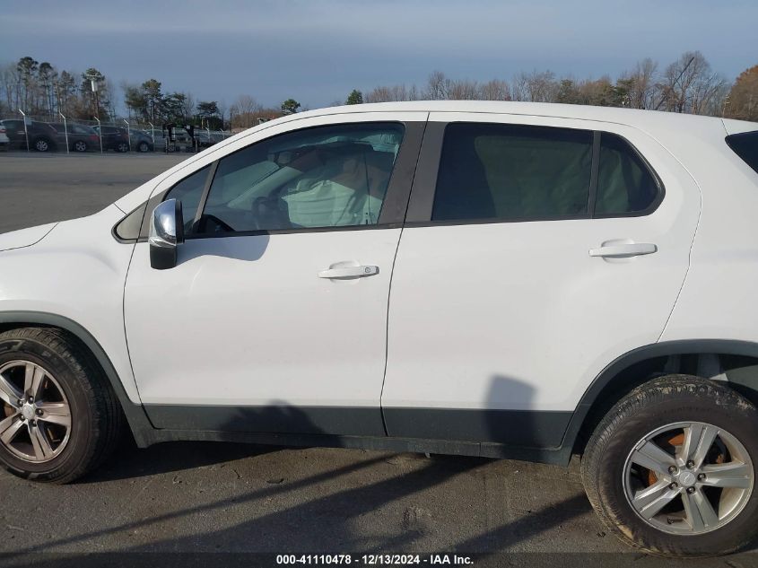 2017 Chevrolet Trax Ls VIN: 3GNCJNSB7HL239850 Lot: 41110478