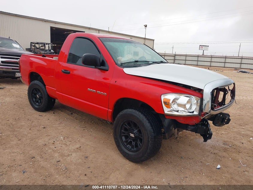 2007 Dodge Ram 1500 St red truck gasoline 1D7HA16K67J626175 photo #1