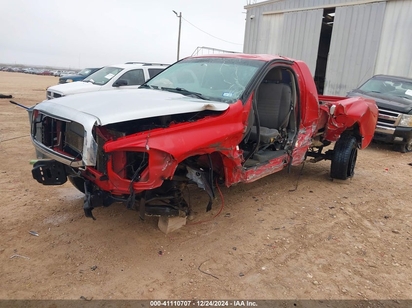 2007 Dodge Ram 1500 St red truck gasoline 1D7HA16K67J626175 photo #3