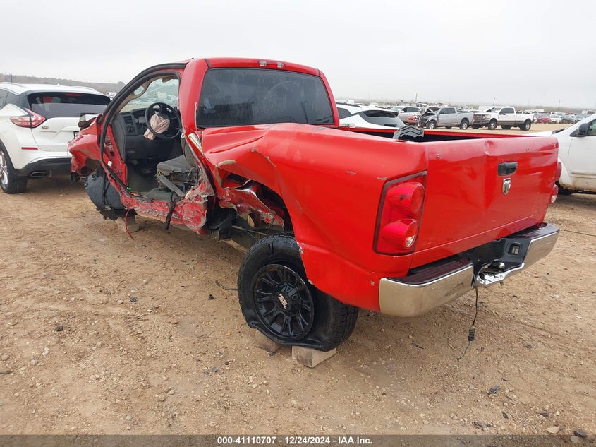 2007 Dodge Ram 1500 St red truck gasoline 1D7HA16K67J626175 photo #4
